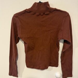 Big Bud Press Burnt Terracotta Mock neck